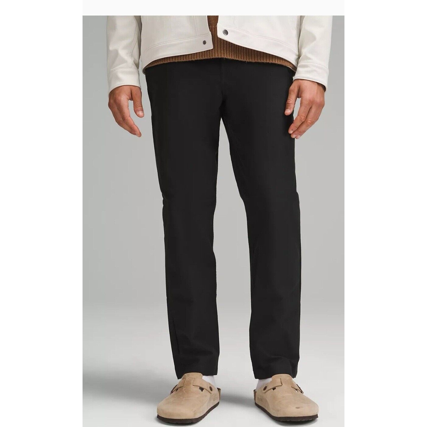 Lululemon Abc Classic Fit 5 Pocket Pants Warpstreme Gray Men 38x29 @G44